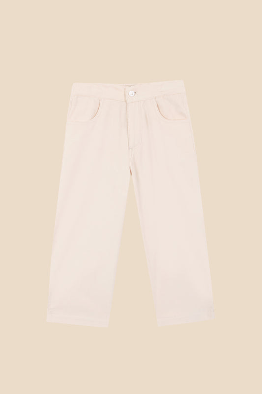 Ivory corduroy pants girl