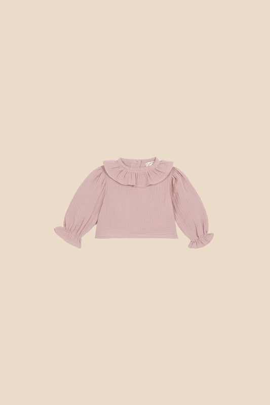 Camisa bambula Pink sand recién nacido