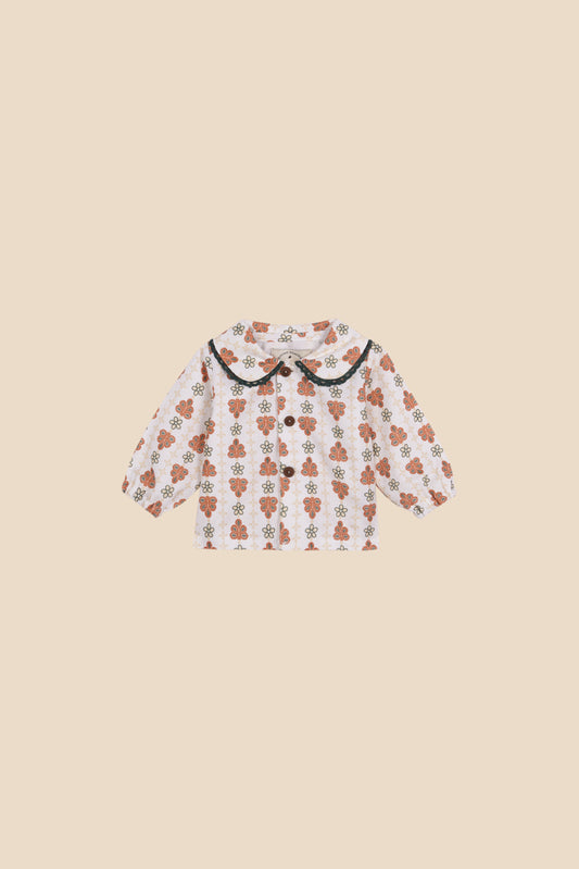 Camisa Idalina cuello Peter Pan recién nacido