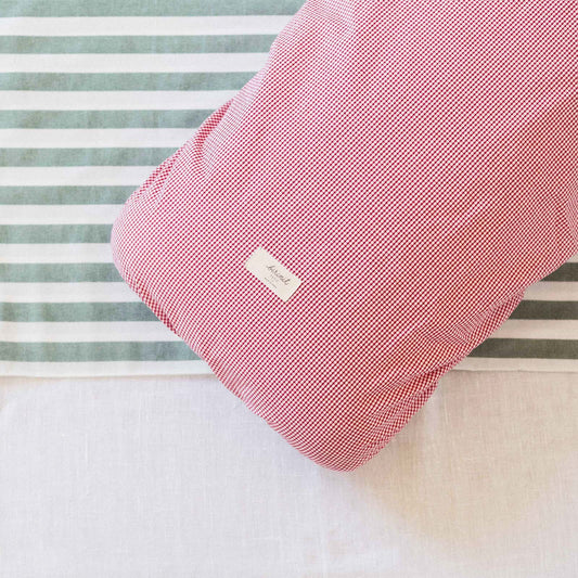 Big red Gingham fitted sheet