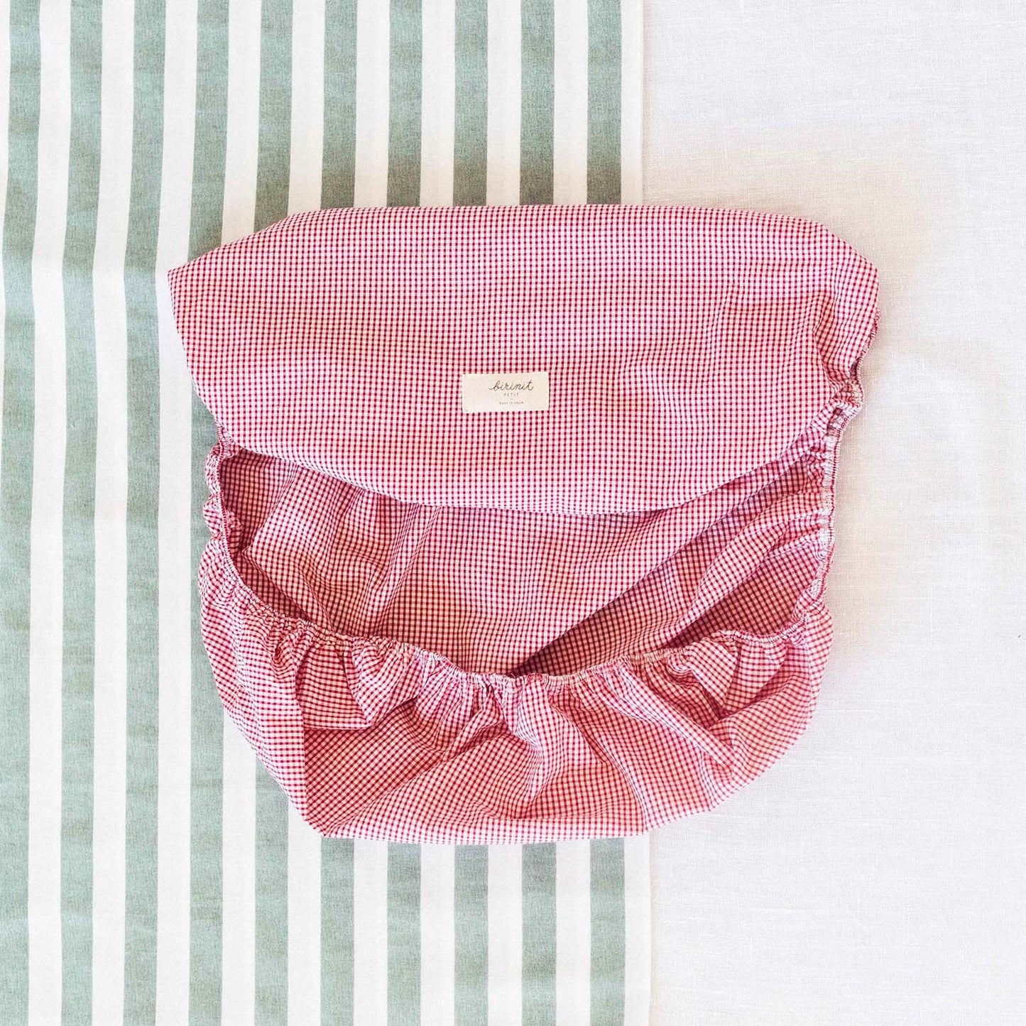 Big red Gingham fitted sheet