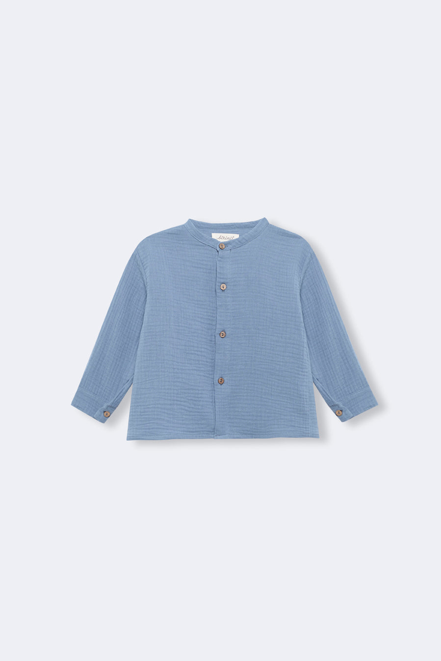 Camisa mao bambula azul Storm bebé