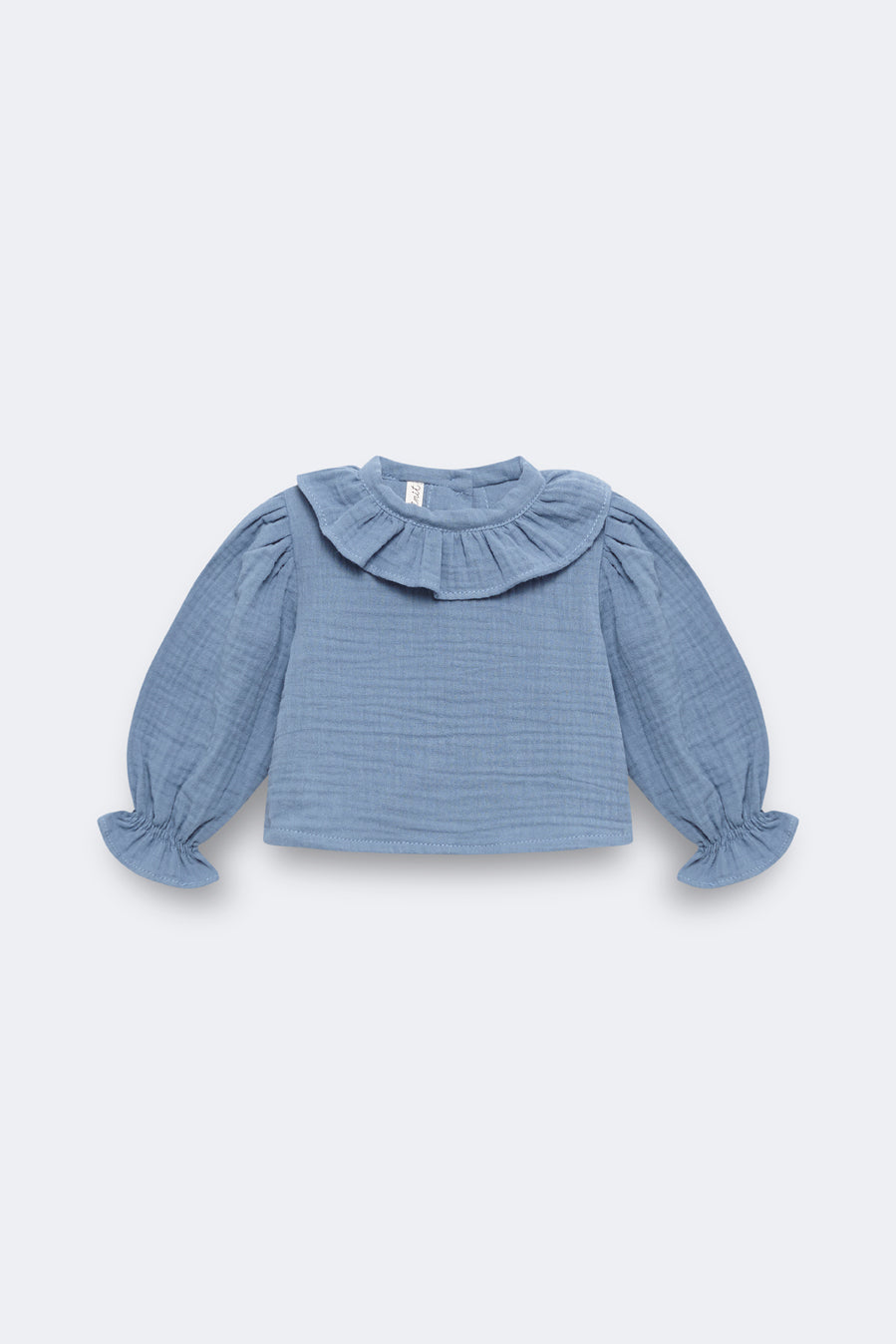 Camisa bambula azul Storm recién nacido