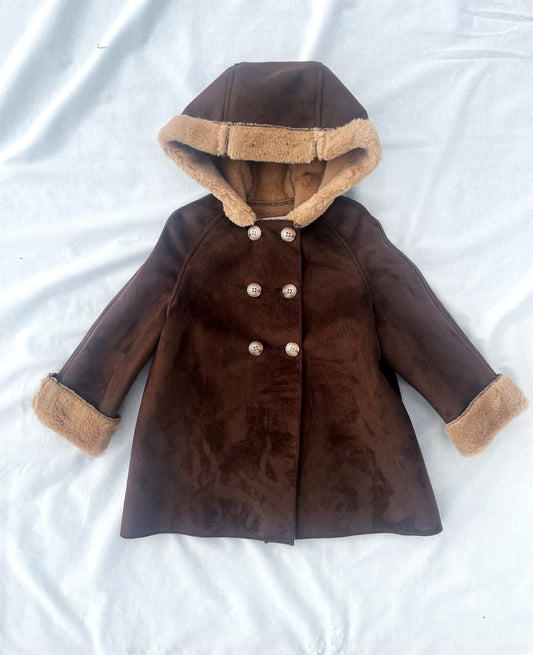 Van Gogh Burgundy coat with hood