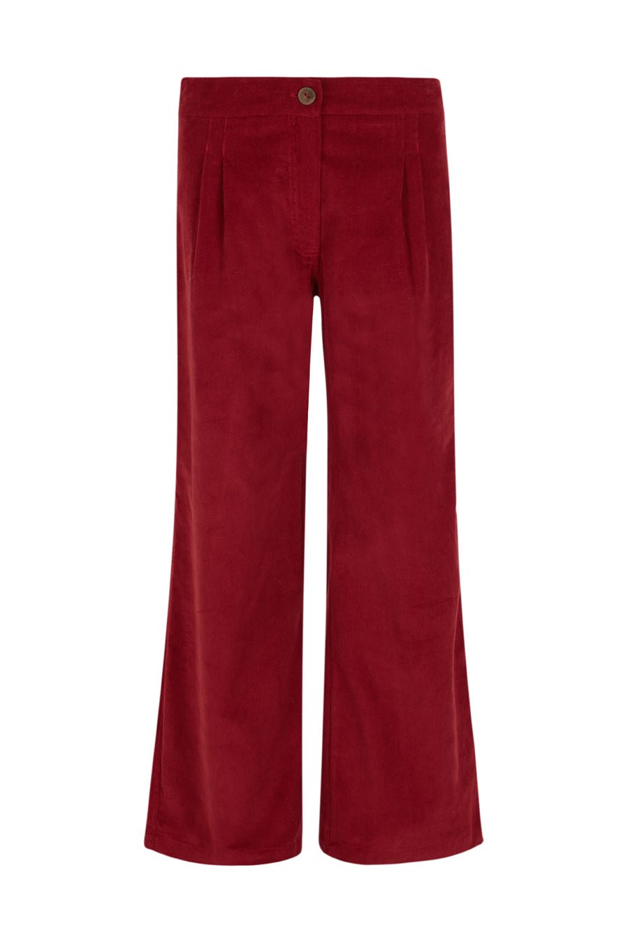 Woman Burgundy corduroy trousers