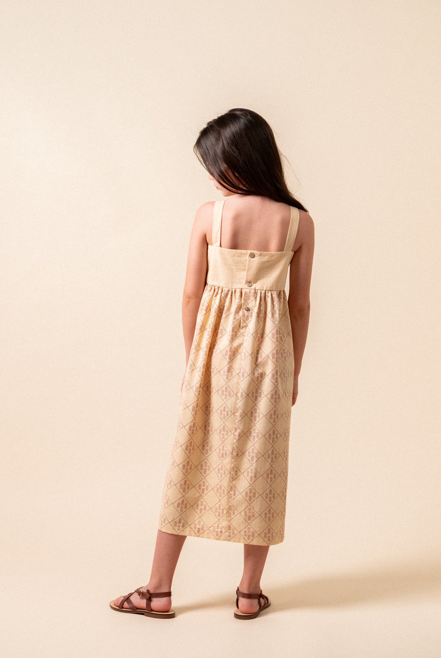 Castelflorite embroidered midi dress girl