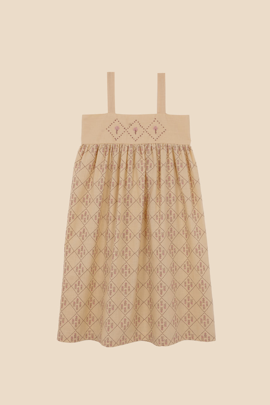 Castelflorite embroidered midi dress girl