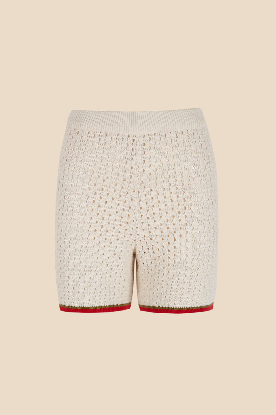 Woman openwork Malou short