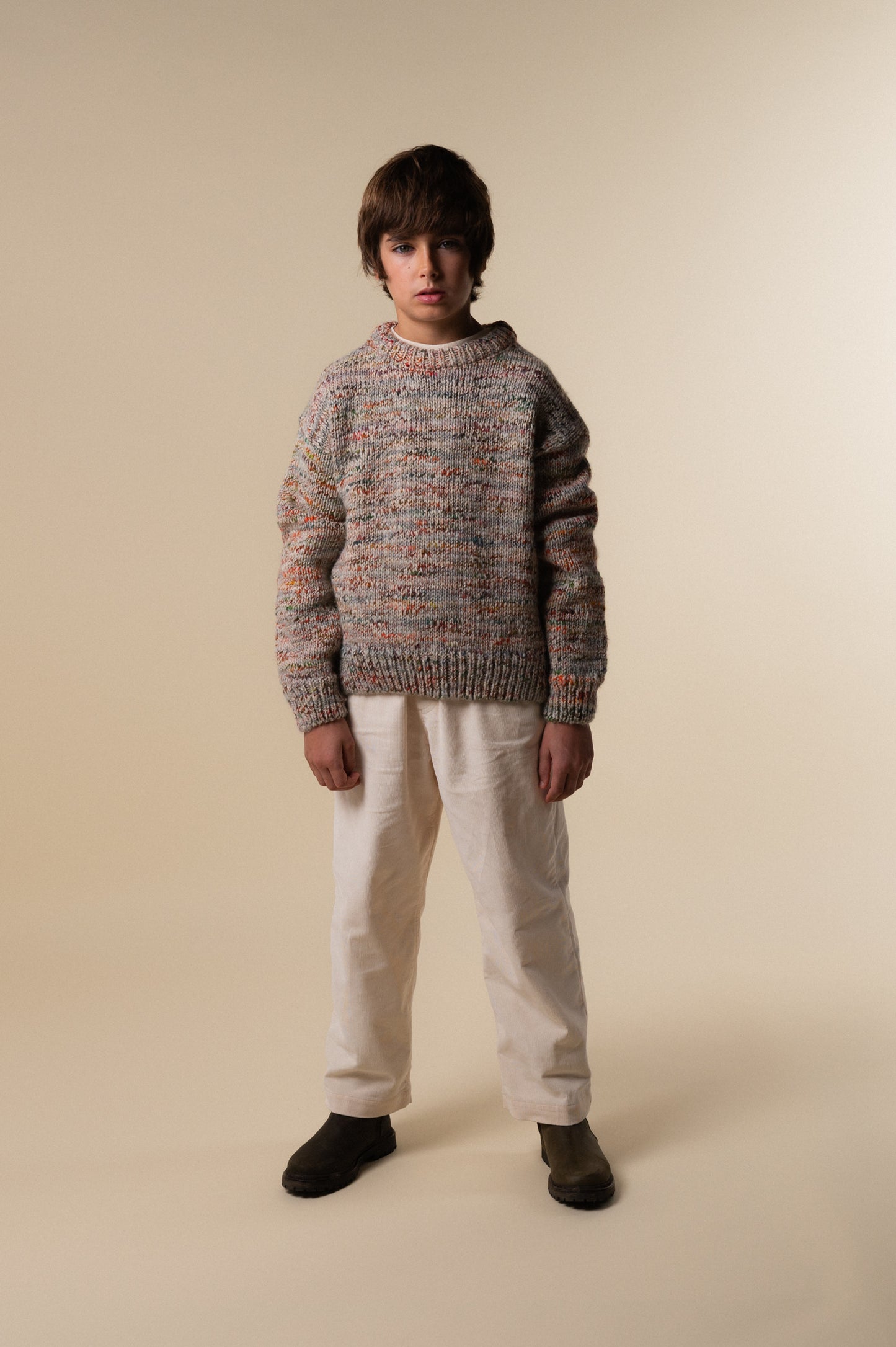Multicolor knit sweater boy