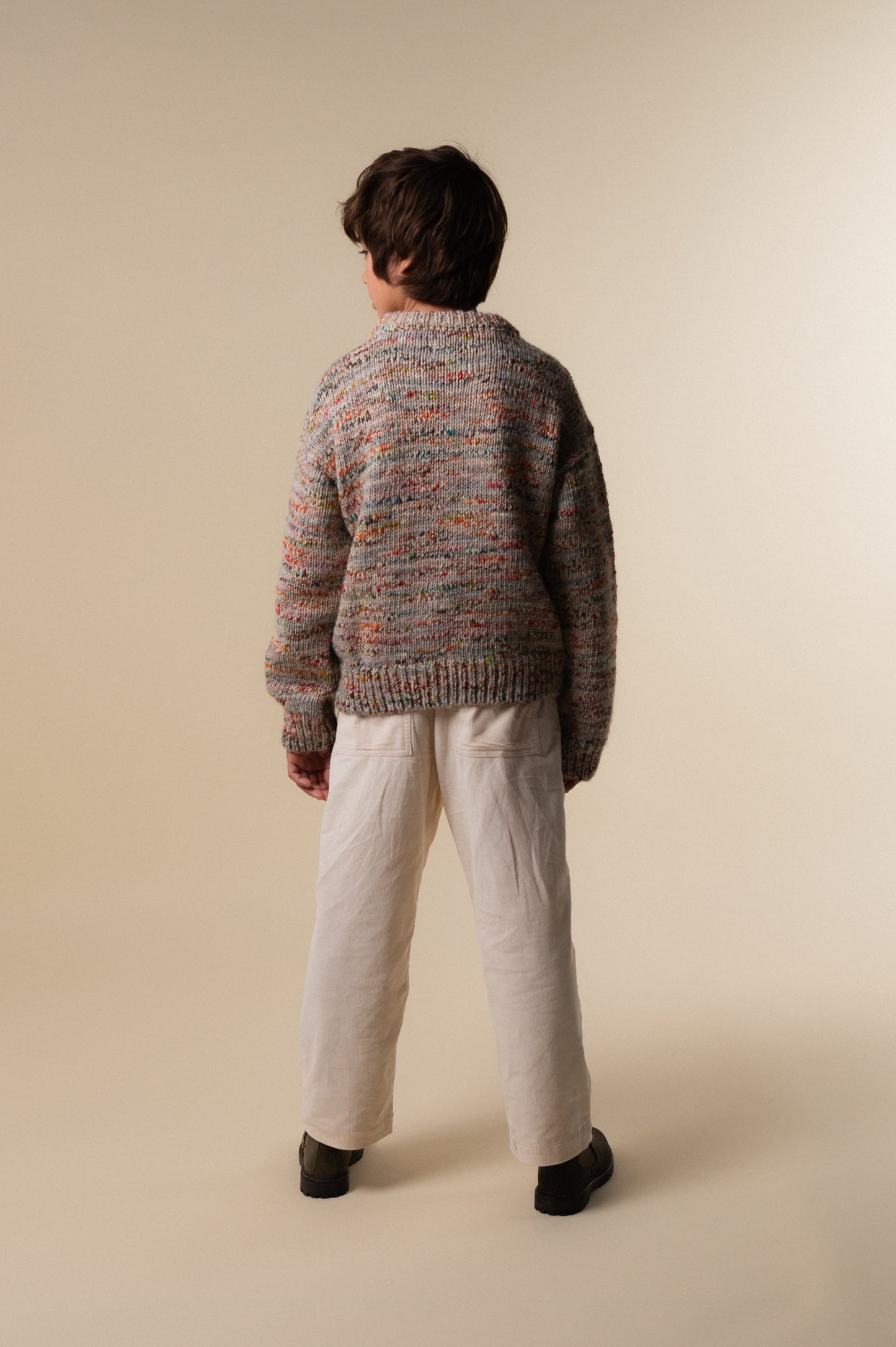 Multicolor knit sweater boy