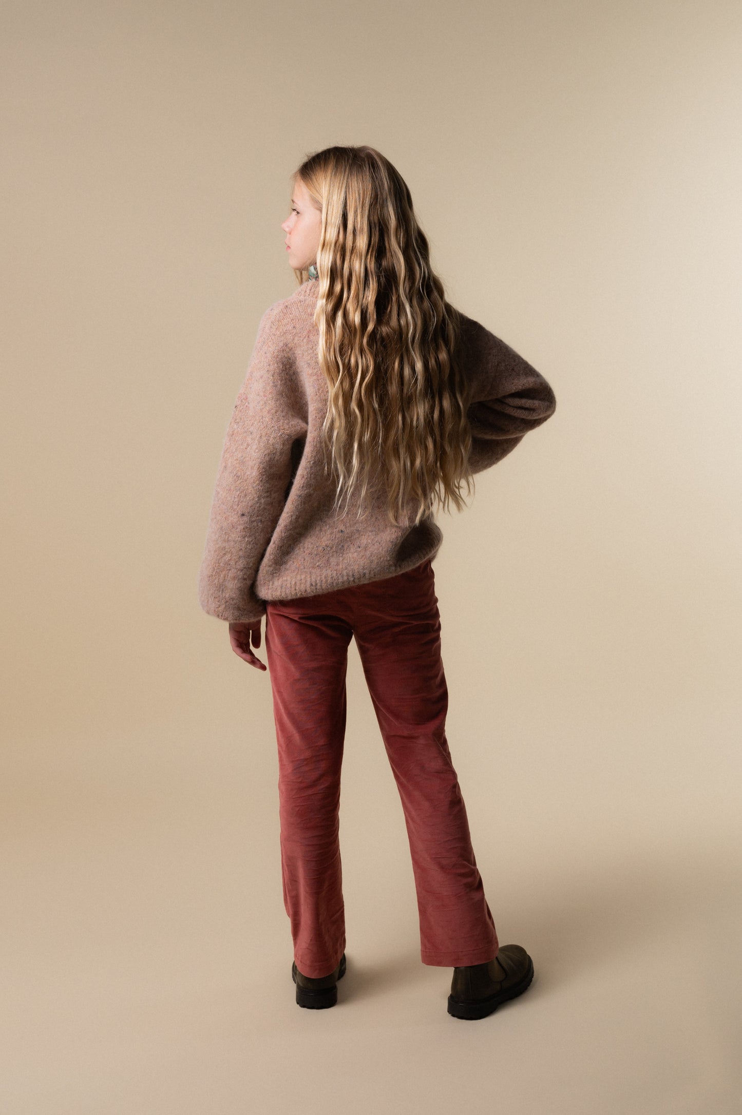 Pantalón campana pana Marsala