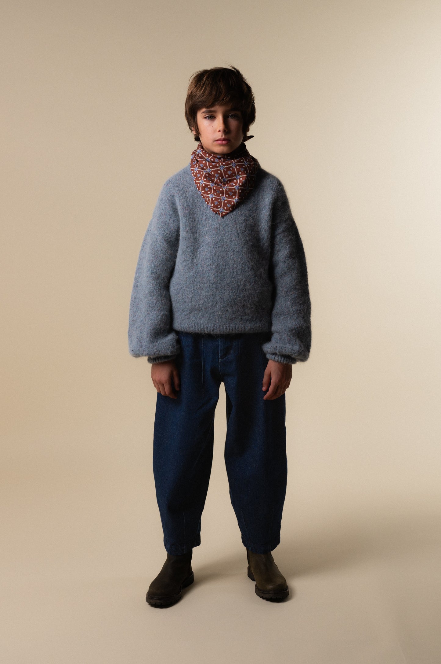 Pantalón denim azul niño