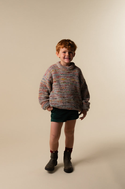 Pantalón corto velvet Verde niño