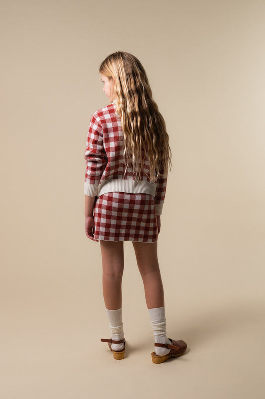 Mini Falda punto vichy Russet