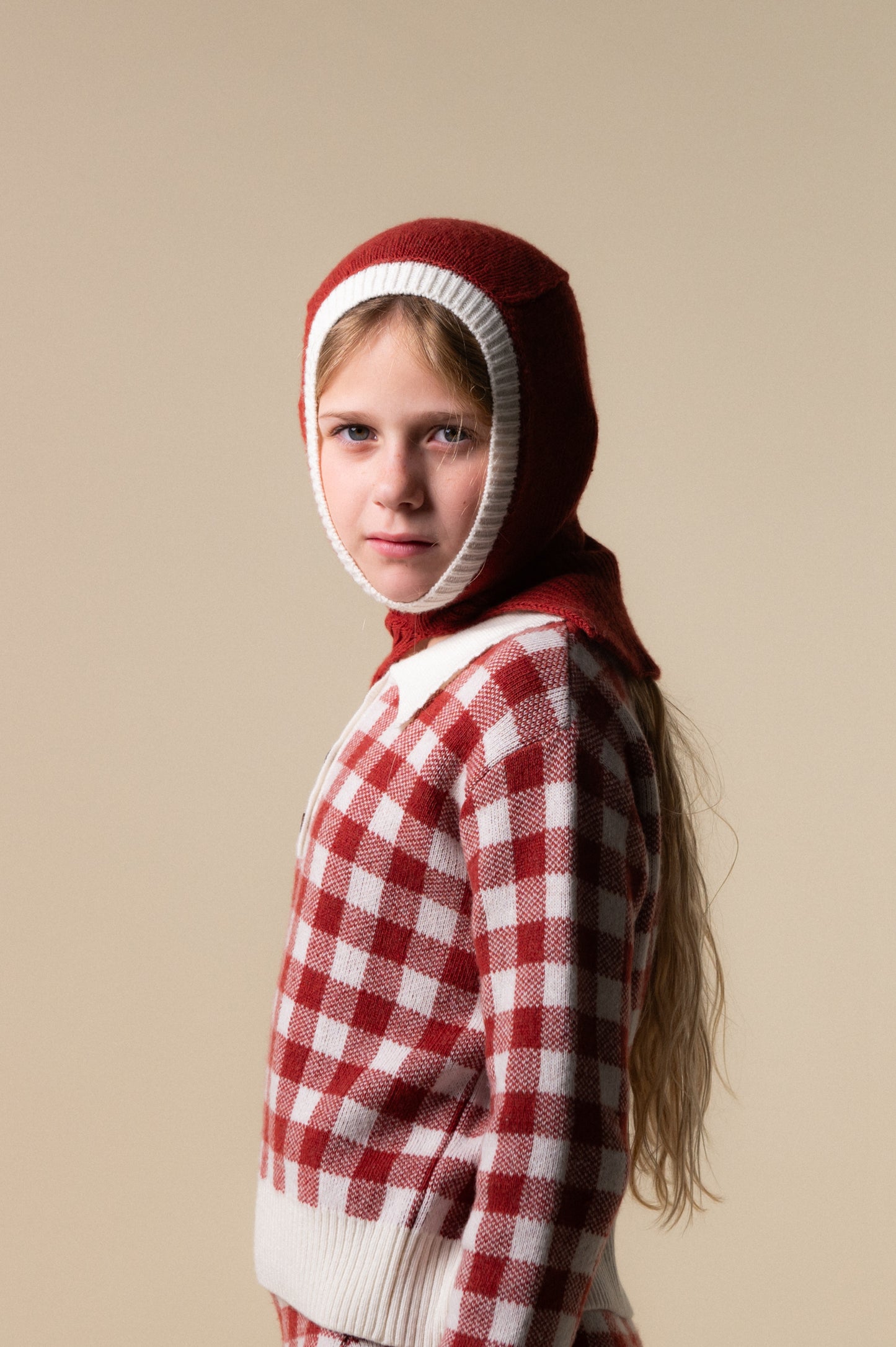 Russet knit baclava girl