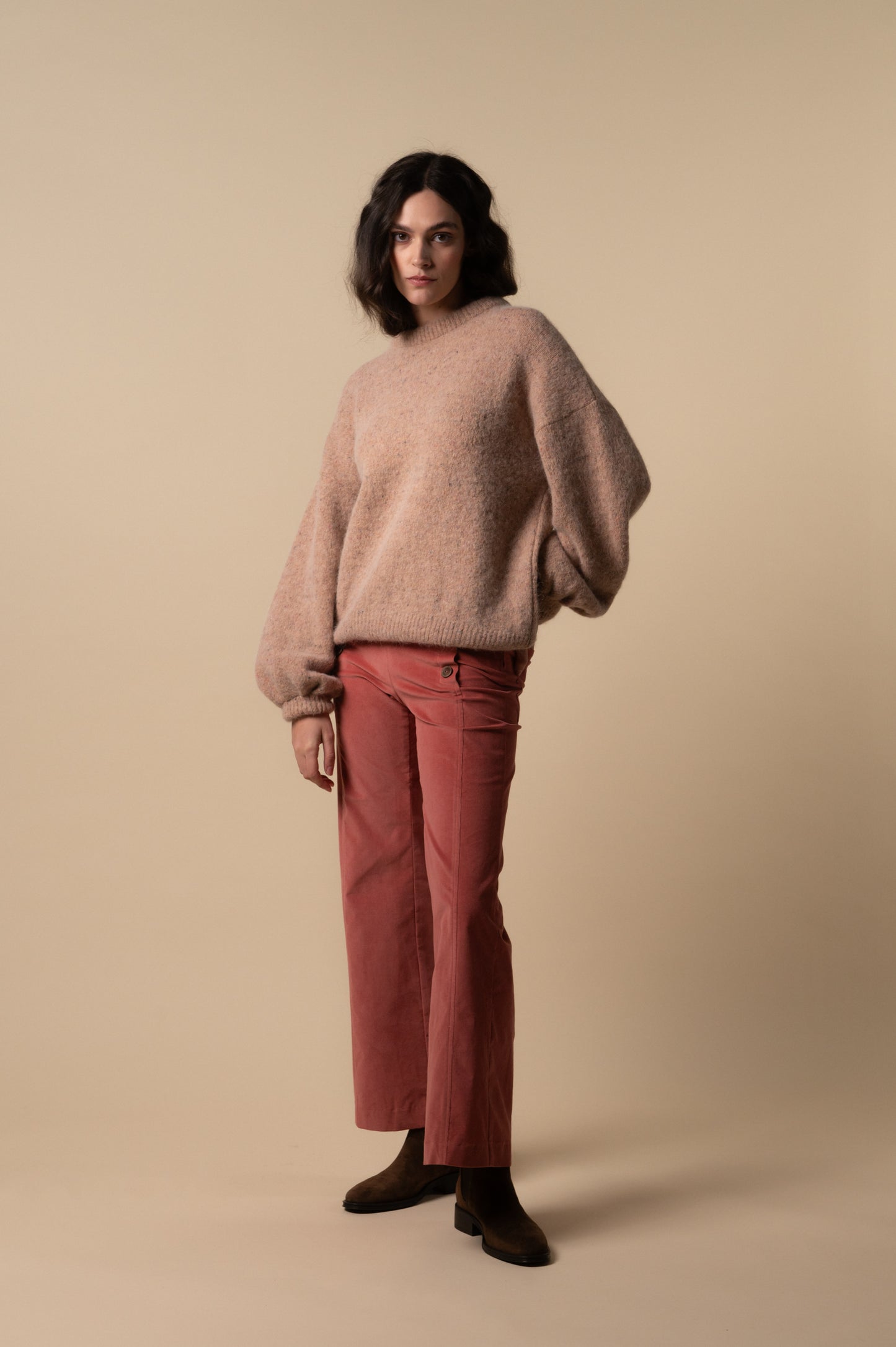 Jersey rosa claro de mujer