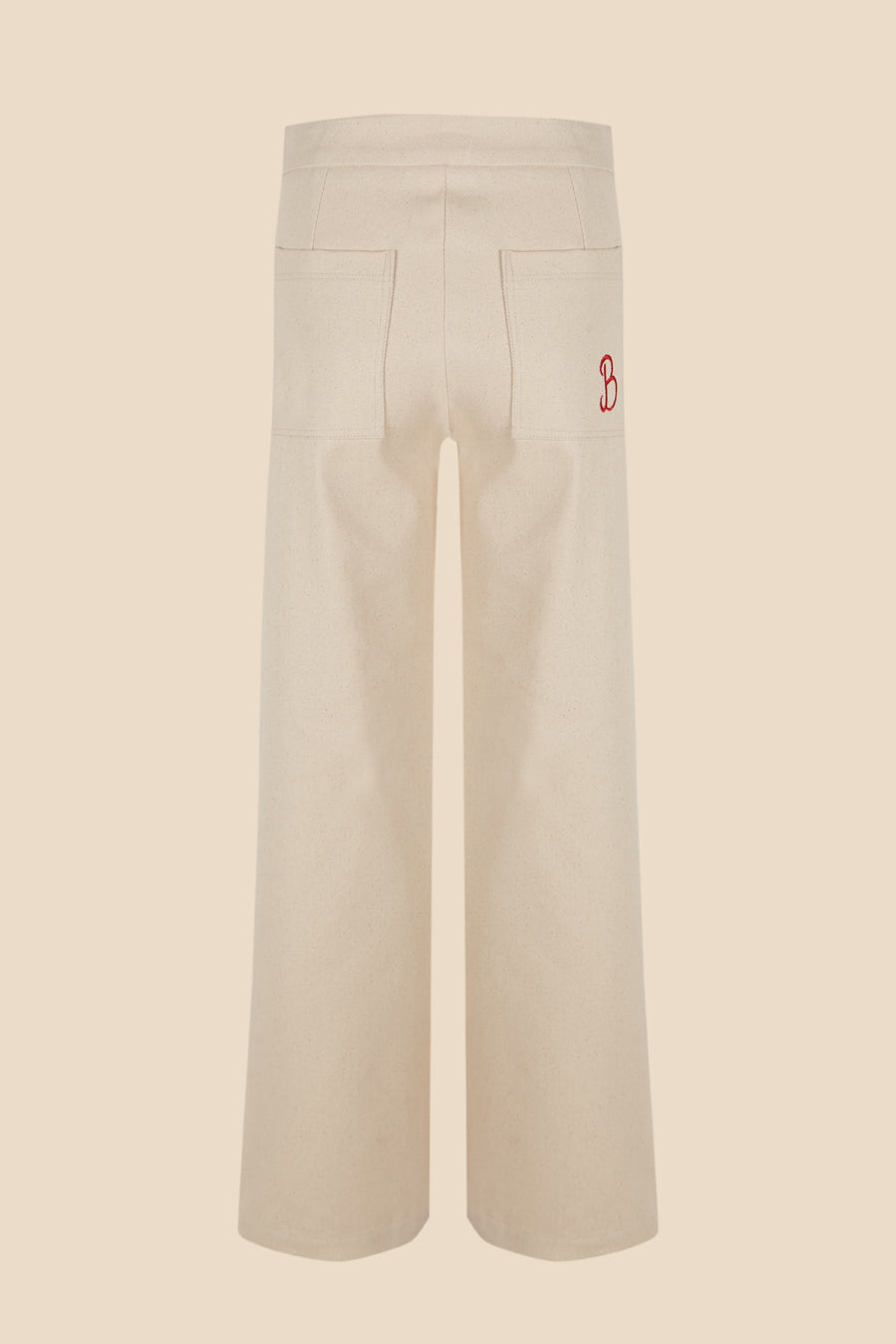 Woman denim Ivory pants