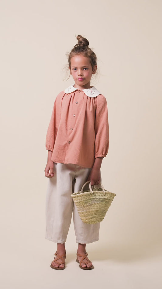 Dessert embroidered blouse girl